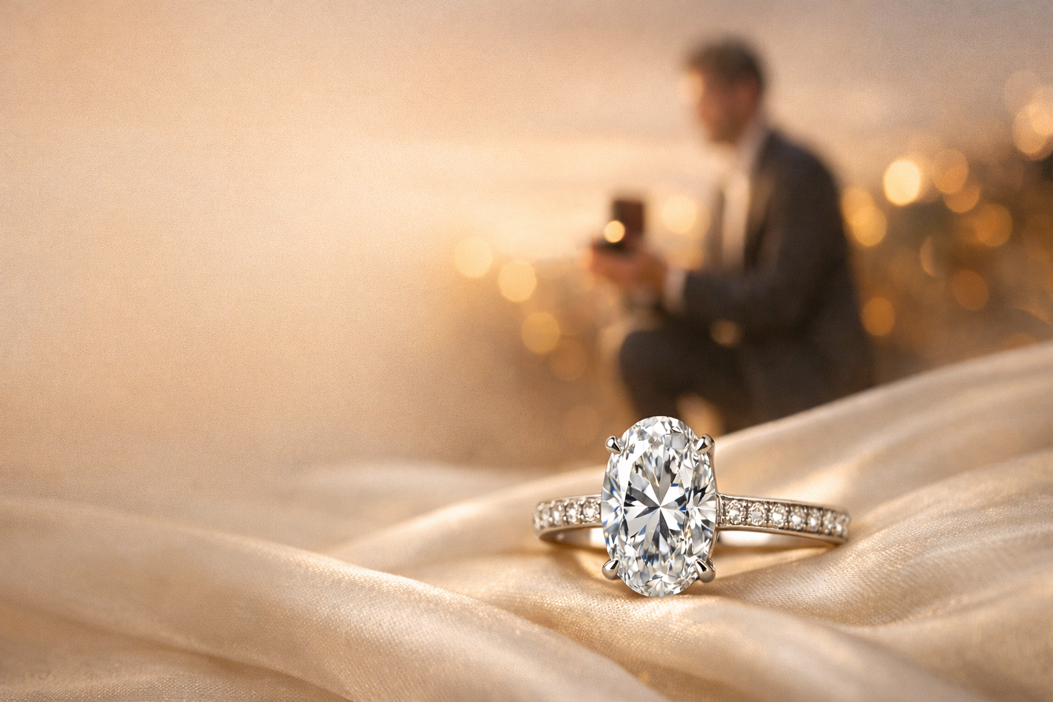 oval diamond engagement ring