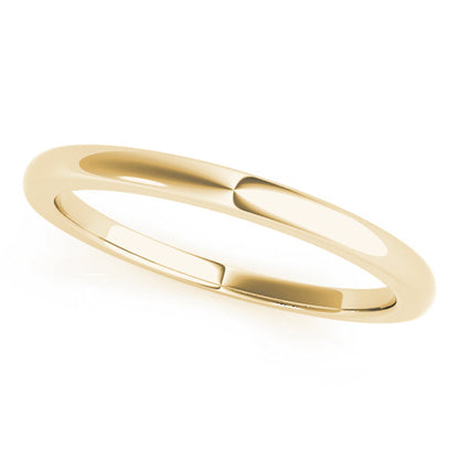 Plain Wedding Band, Classic Comfort Fit Ring, 14K Gold, IGI Certified, White, Yellow or Rose Gold