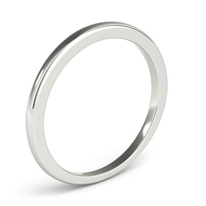 Plain Wedding Band for Women, 14K White, Yellow or Rose Gold, IGI Certified