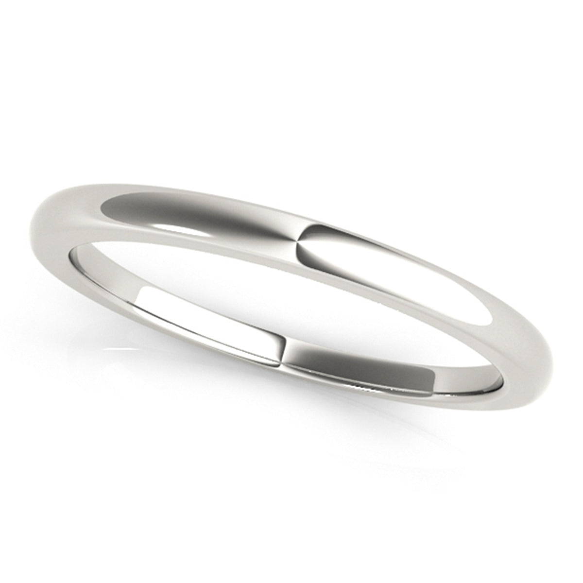 Plain Wedding Band, Classic Comfort Fit Ring, 14K Gold, IGI Certified, White, Yellow or Rose Gold
