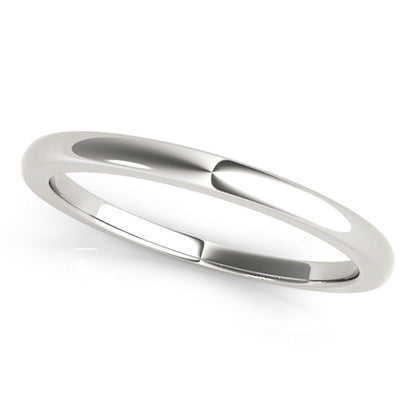 Plain Wedding Band, Classic Comfort Fit Ring, 14K Gold, IGI Certified, White, Yellow or Rose Gold