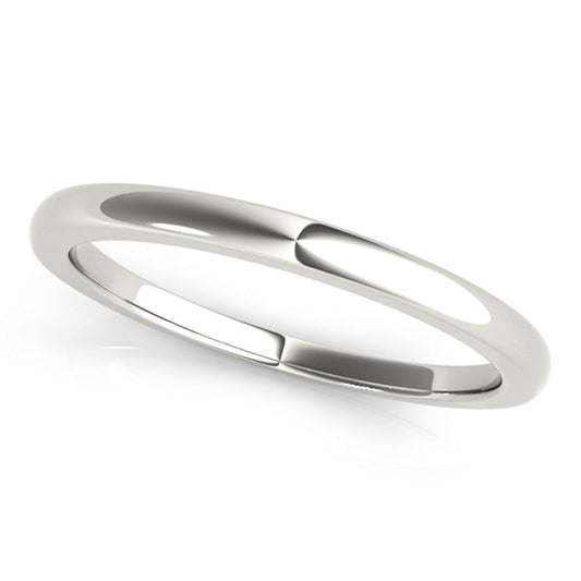 Plain Wedding Band, Classic Comfort Fit Ring, 14K Gold, IGI Certified, White, Yellow or Rose Gold