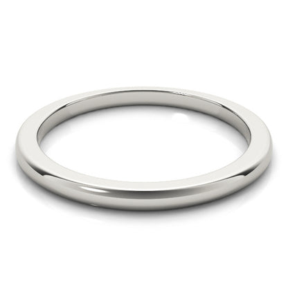 Plain Wedding Band for Women, 14K White, Yellow or Rose Gold, IGI Certified