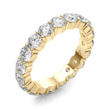0.1-0.4 CT Shared Prong Diamond Eternity Wedding Band in White, Yellow or Rose Gold, IGI Certified