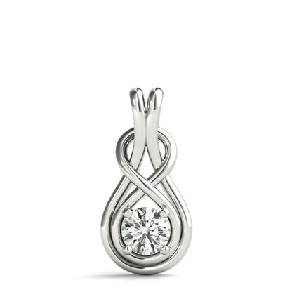 1/10–1/2 CTW Lab Grown Diamond Infinity Love Knot Pendant for Women, 14K in White, Yellow or Rose Gold
